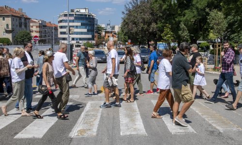 Splićani prosvjedom ispratili srušenu pelegrinku
