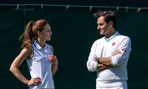Kate Middleton i Roger Federer vježbaju u Wimbledonu, donosimo snimku