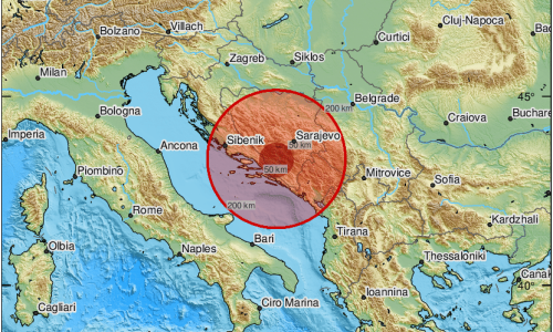 Umjeren potres pogodio Hercegovinu, treslo se i u Hrvatskoj