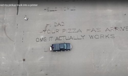 Youtuber pretvorio kamionet u printer uz pomoć programiranja i Raspberry Pija