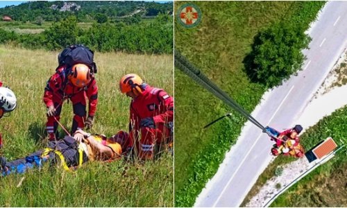 HGSS helikopterom spašavao muškarca s Mosora