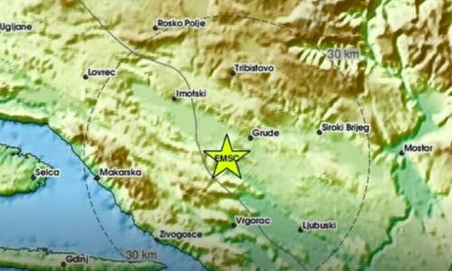 Snažan potres prodrmao BiH, osjetio se i u Dalmaciji