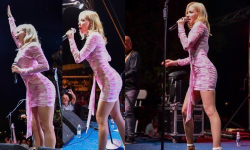 Baš kao Barbie: Jelena Rozga u ružičastoj minici pohvalila se vitkom figurom