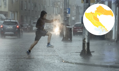 I dalje nestabilno, izdan narančasti meteoalarm zbog grmljavinskog nevremena