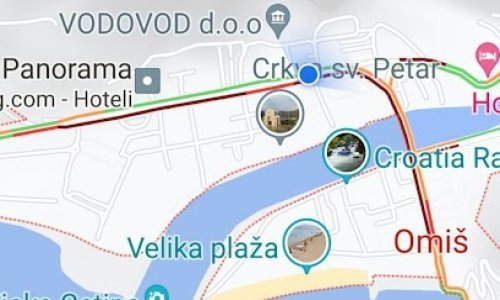 Promet u Omišu paraliziran: Stojimo u koloni i ne mičemo se preko 45 minuta