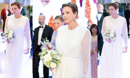 U haljini poput vjenčanice: Princeza Charlene ukrala pozornost na glamuroznom balu