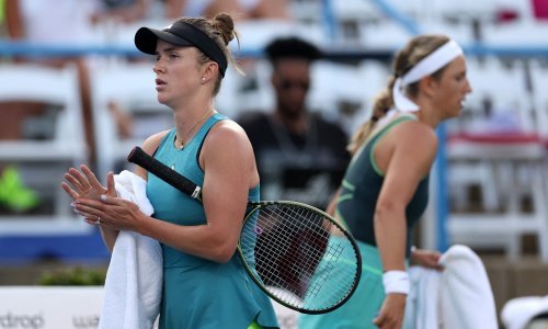 Evo koja je poruka osvanula na semaforu za vrijeme meča Ukrajinke i Bjeloruskinje