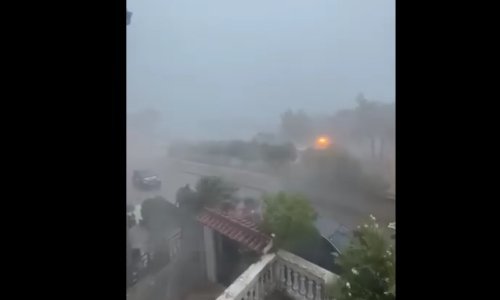Stiglo nevrijeme: Obilna kiša poharala Mali Lošinj