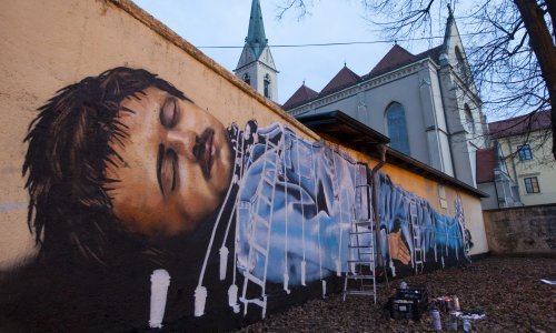 Pogledajte novi mural koji nastaje na zagrebačkoj Opatovini