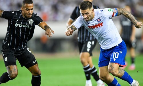 Hajduk na Poljudu propustio srušiti PAOK; dvije stative spasile su Grke poraza
