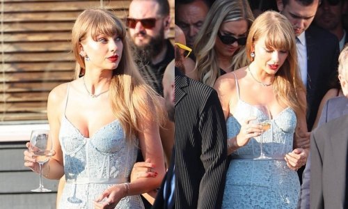 Glamurozan svadbeni stajling: Taylor Swift oduševila u čipkastoj haljini