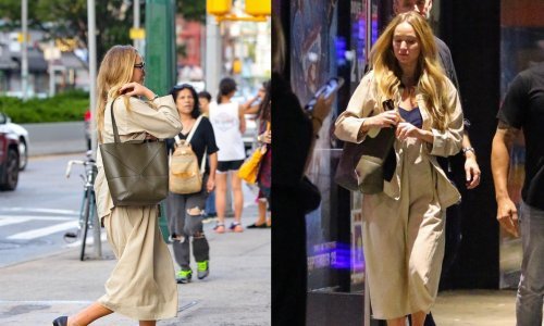 Savršen stajling za savršenu večer: Slavna plavuša izgleda tako chic, a torba i balerinke su hit