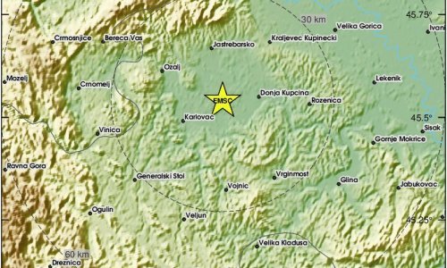 Umjereni potres pogodio karlovačko područje