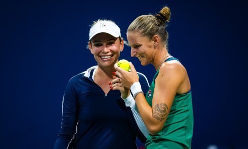 Donna Vekić s partnericom Karolinom Pliškovom ima razloga za osmijeh i veselje