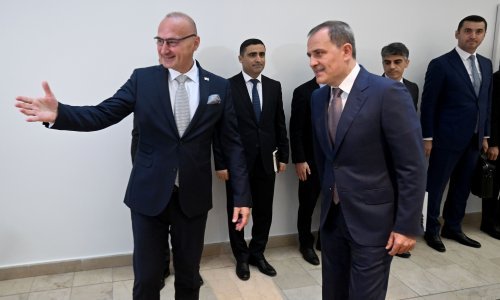 Incident sa zastavom na susretu azerbajdžanskog ministra s Grlićem Radmanom