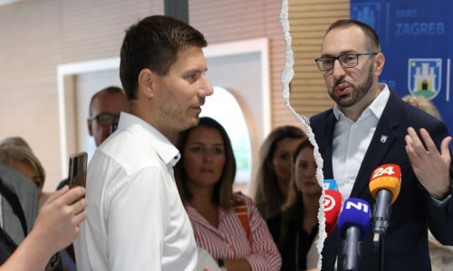 Pernar napravio kaos na presici, Tomašević: Koliko apartmana imate?!
