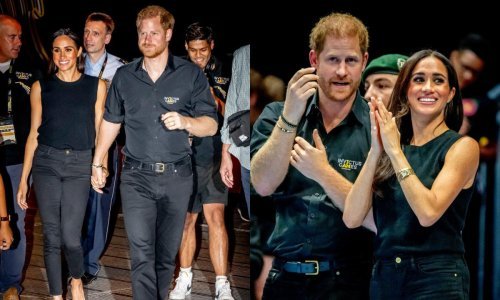 Meghan Markle plijenila elegancijom u crnom: Skinny traperice i štikle za stajling bez greške