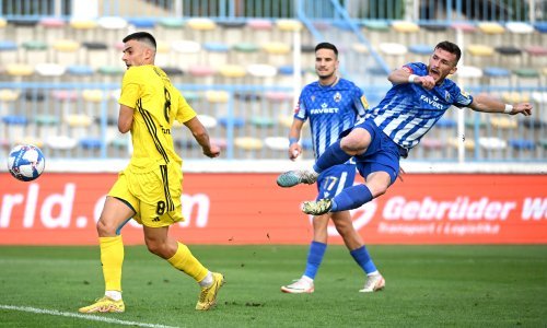 Lokomotiva sjajnim golom Tucija iz slobodnog udarca zadala novi udarac Rudešu