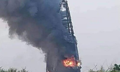 Vatra progutala neboder naftne kompanije u Kartumu