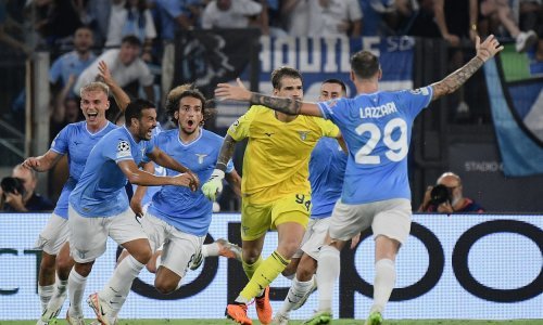 Barcina petarda, Pep ugasio Zvezdu, Celticu isključena dva igrača, zabio golman Lazija