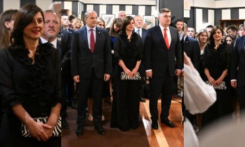 Elegantan look Sanja Musić Milanović začinila je torbicom s uzorkom zebre