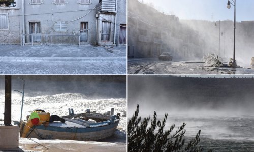 Luce stvara kaos, ledi more i kuće, odsjekla otoke, nema struje, prevrnula šleper