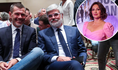 U 'vatrenom' društvu: Nina Badrić provela je večer s legendama iz 98-e