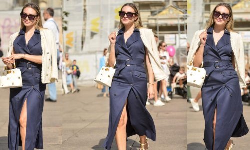 Sonja Kovač chic outfit upotpunila je cipelama i torbicom za kojima žude trendseterice