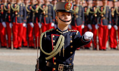 Buduća španjolska kraljica u uniformi sudjelovala u svečanoj vojnoj ceremoniji