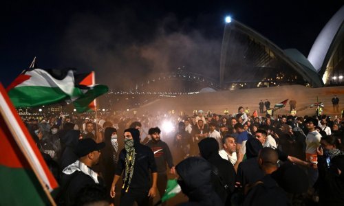 Palestinci prosvjedovali u Sydneyju, upaljene baklje, intervenirala policija