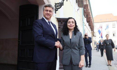 Plenković i Osmani u Banskim dvorima razgovarali o napadu na Kosovo