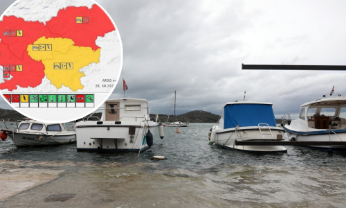 Slovenci izdali crveno upozorenje: Noćas kreću jake kiše, poplavit će i more!