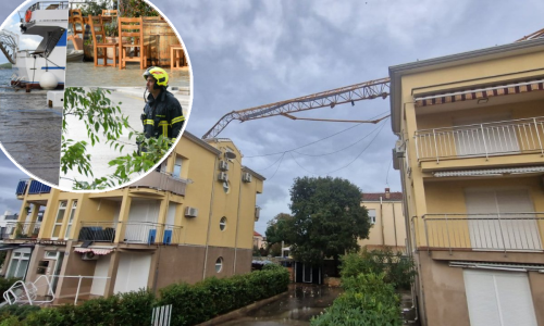 Horor u Poreču: Građevinska dizalica pala na zgrade