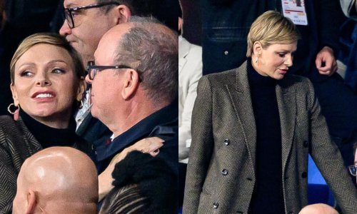 U zagrljaju supruga i u fantastičnom kaputu: Princeza Charlene je kraljica skupe elegancije