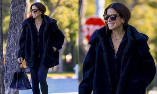 Sandra Bullock i dalje nosi crninu, ali osmijeh na lice joj se vratio