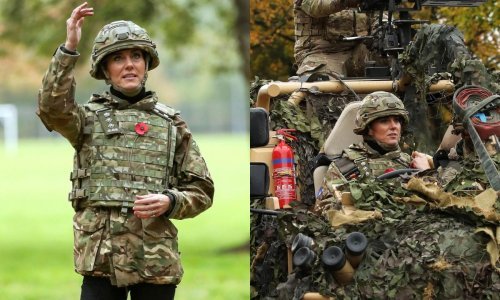 U tenku i vojničkoj opremi: Kate Middleton pokazala da je spremna za novu funkciju