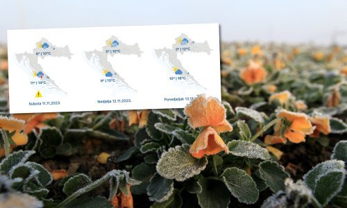 Pospremite cvijeće: Vikend donosi prve minuse, a evo gdje će biti i snijega