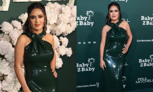 Za nju je vrijeme stalo: Salma Hayek istaknula vitku liniju u efektnoj haljini