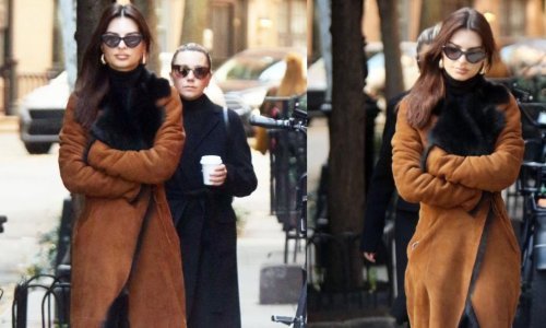 Zanosna brineta pokazala chic način za stiliziranje kaputa i visokih čizama