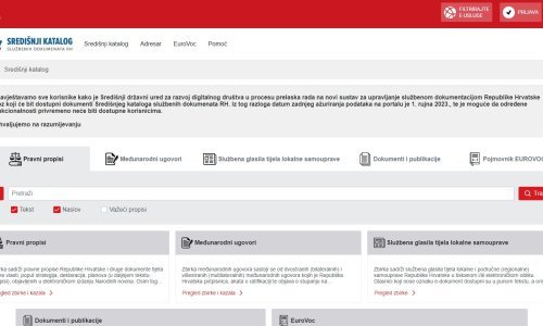 Pokrenut novi portal službenih dokumenata i informacija RH