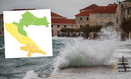 Obala iduća dva dana na udaru juga i bure, evo gdje je upaljen meteoalarm