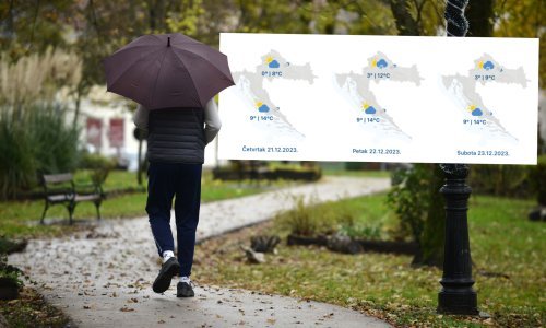 Pogledajte kakvo nas vrijeme očekuje u danima pred Božić