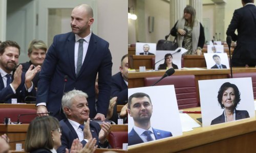 Habijan izabran u Vladu, SDP-ovci složili fotografije bivših ministara i napustili sabornicu