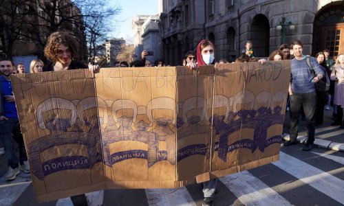 Osmi postizborni prosvjed u Beogradu bez incidenata, najavljen novi za danas