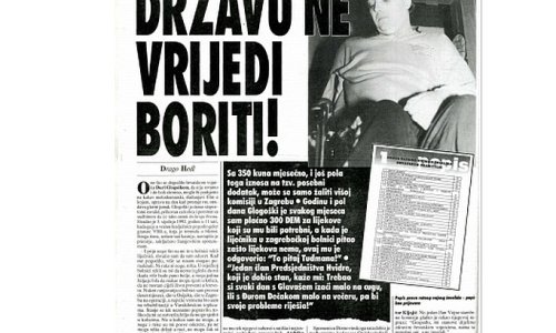 Evo kako se Glogoški u razgovoru za Feral Tribune žalio na HDZ