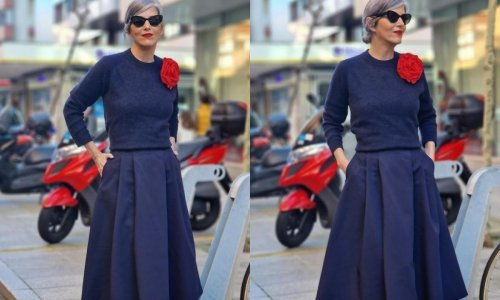 Suknje A-kroja nisu nimalo dosadne; evo kako ih nositi iznad 50