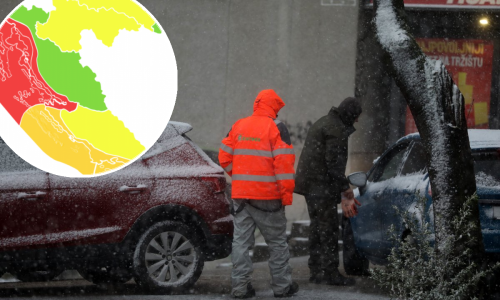 Upaljeni meteoalarmi diljem Hrvatske zbog bure i niskih temperatura