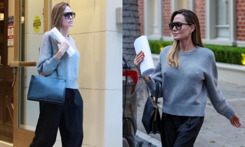 Angelina Jolie u najlaskavijim hlačama i s torbicom od koje se ne odvaja