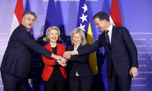 Von der Leyen, Plenković i Rutte: Uz provedbu reformi BiH ima priliku brže u EU