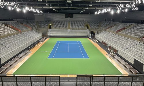 Teren je već spreman za Davis Cup u Areni Varaždin; Belgijanci stigli bez Goffina